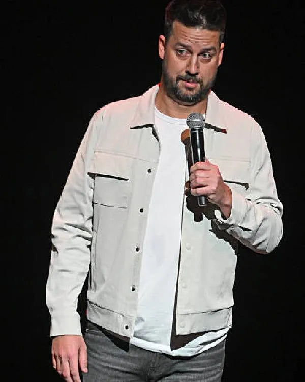 John Crist Jokes for Humans White Jacket