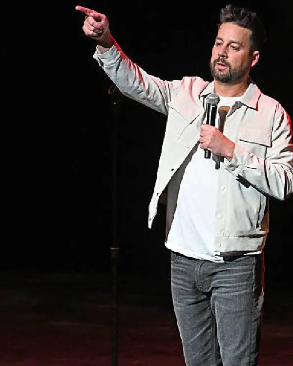 John Crist Jokes for Humans White Jacket