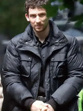 Josh O’Connor Wake Up Dead Man Black Puffer Jacket WorthVee