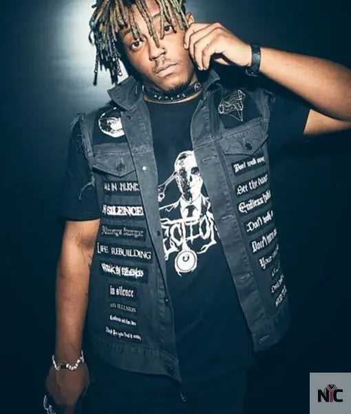 Juice Wrld Black Vest Clanton Jacket