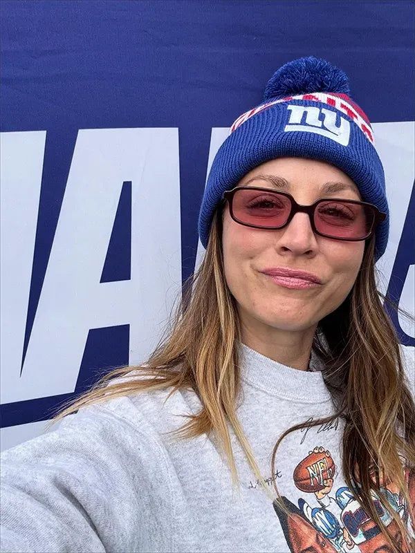 Kaley Cuoco Giants Caricature Sweatshirt