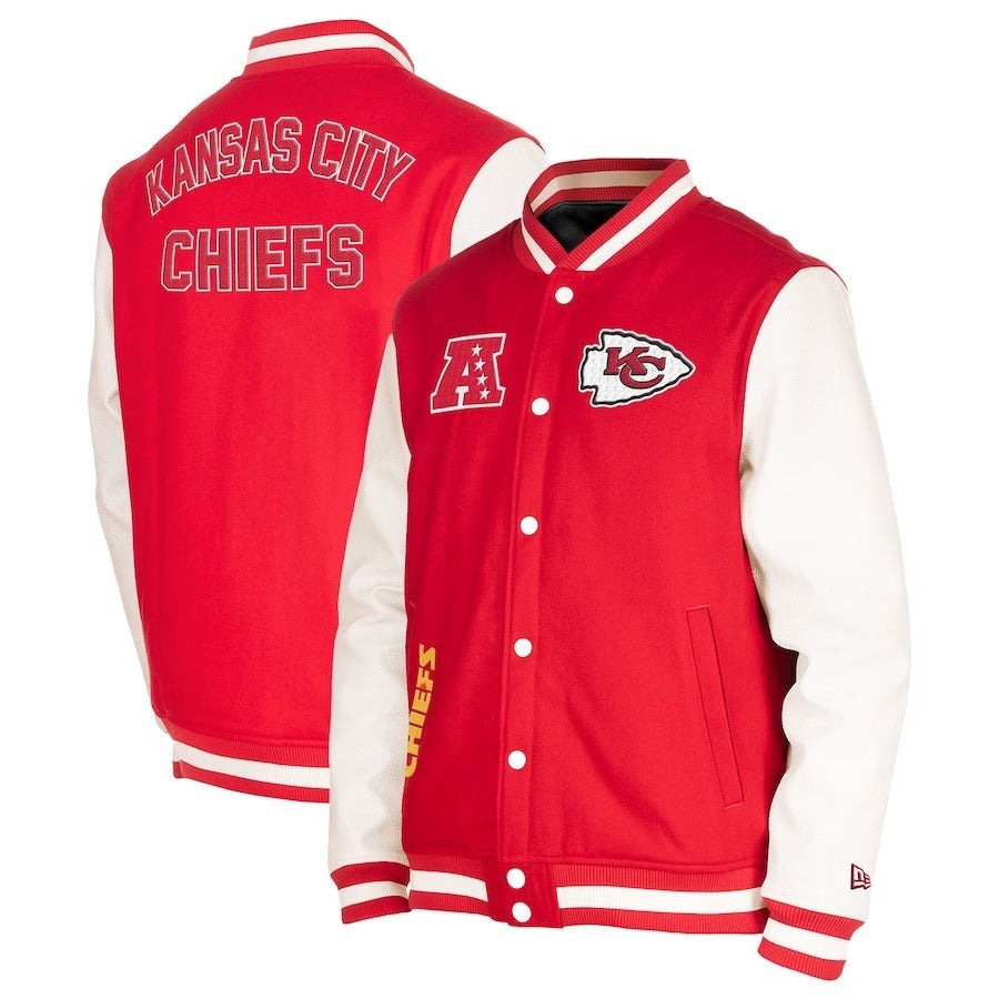 Kansas City Chiefs New Era Red Third Down Jacket WorthVee
