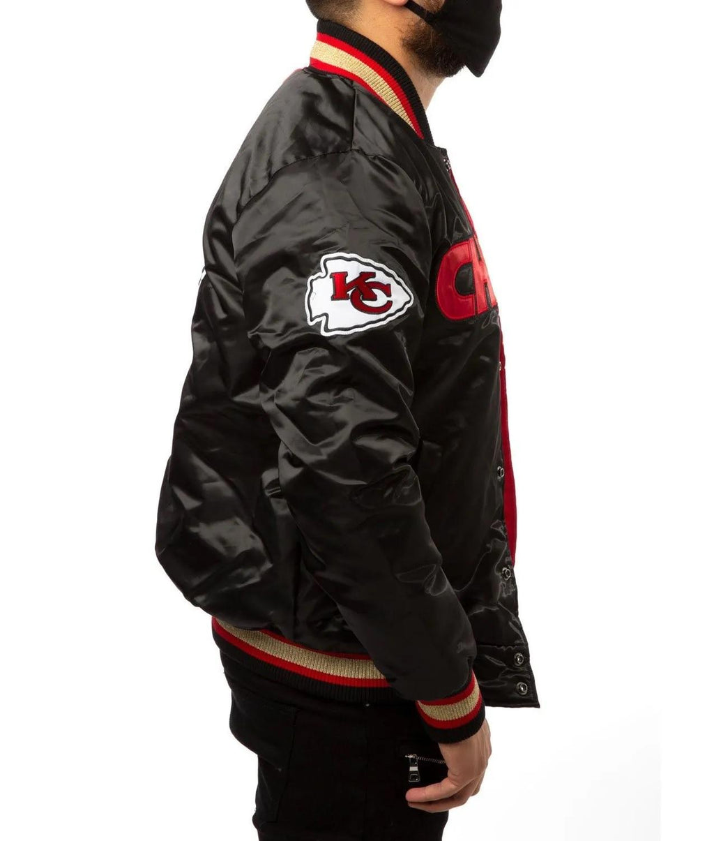 Kansas City Chiefs Red And Black Varsity Jacket WorthVee
