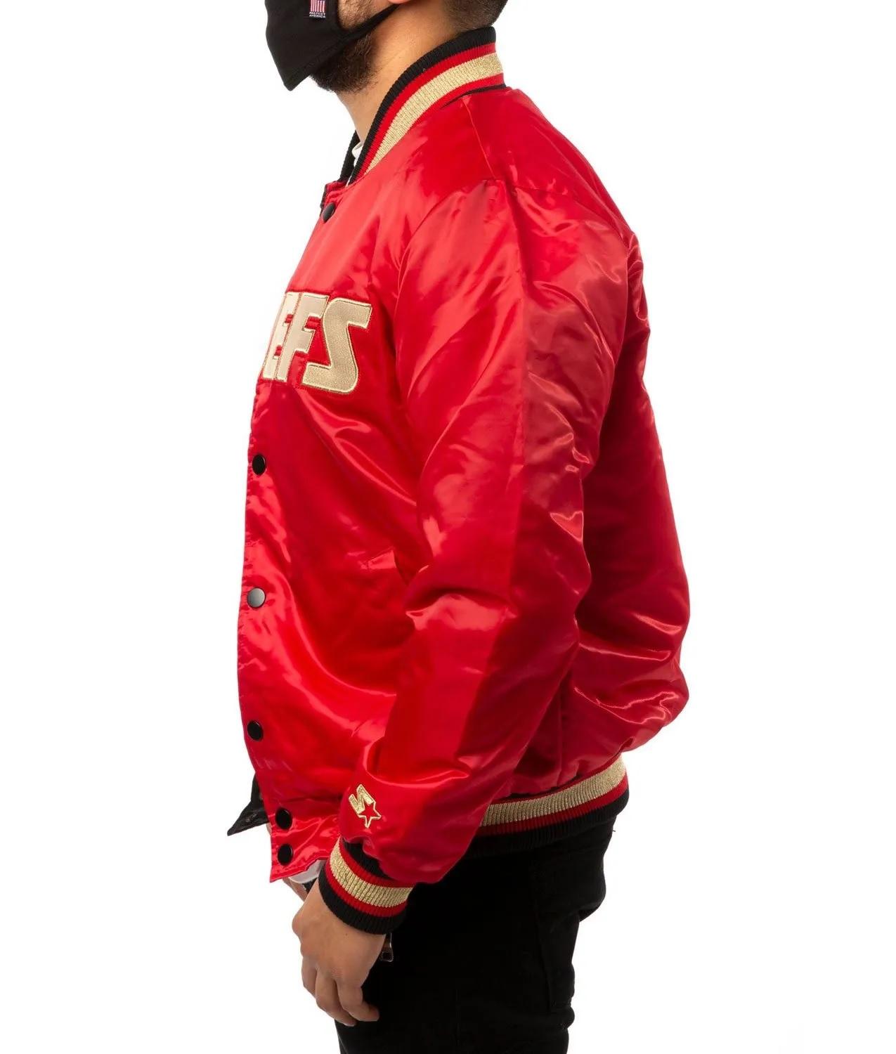 Kansas City Chiefs Red And Black Varsity Jacket WorthVee