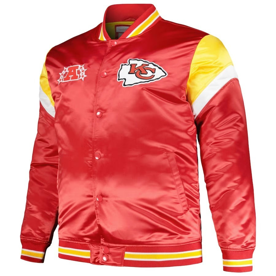 Kansas City Chiefs Red Satin Full-Snap Jacket WorthVee