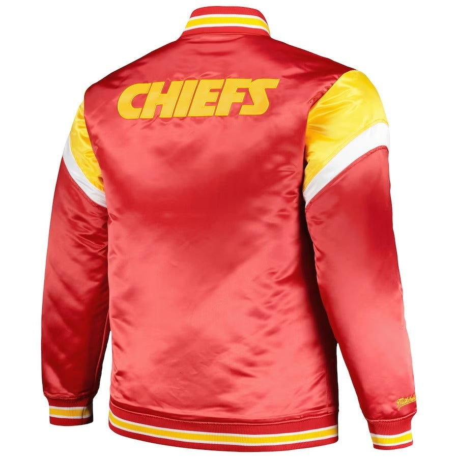 Kansas City Chiefs Red Satin Full-Snap Jacket WorthVee