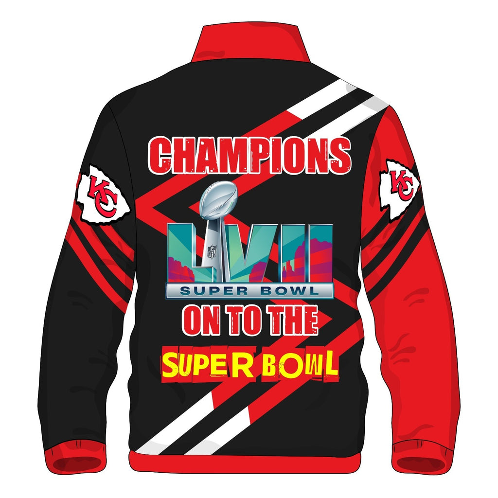 Kansas City Chiefs Super Bowl LVII Red and Black Jacket WorthVee