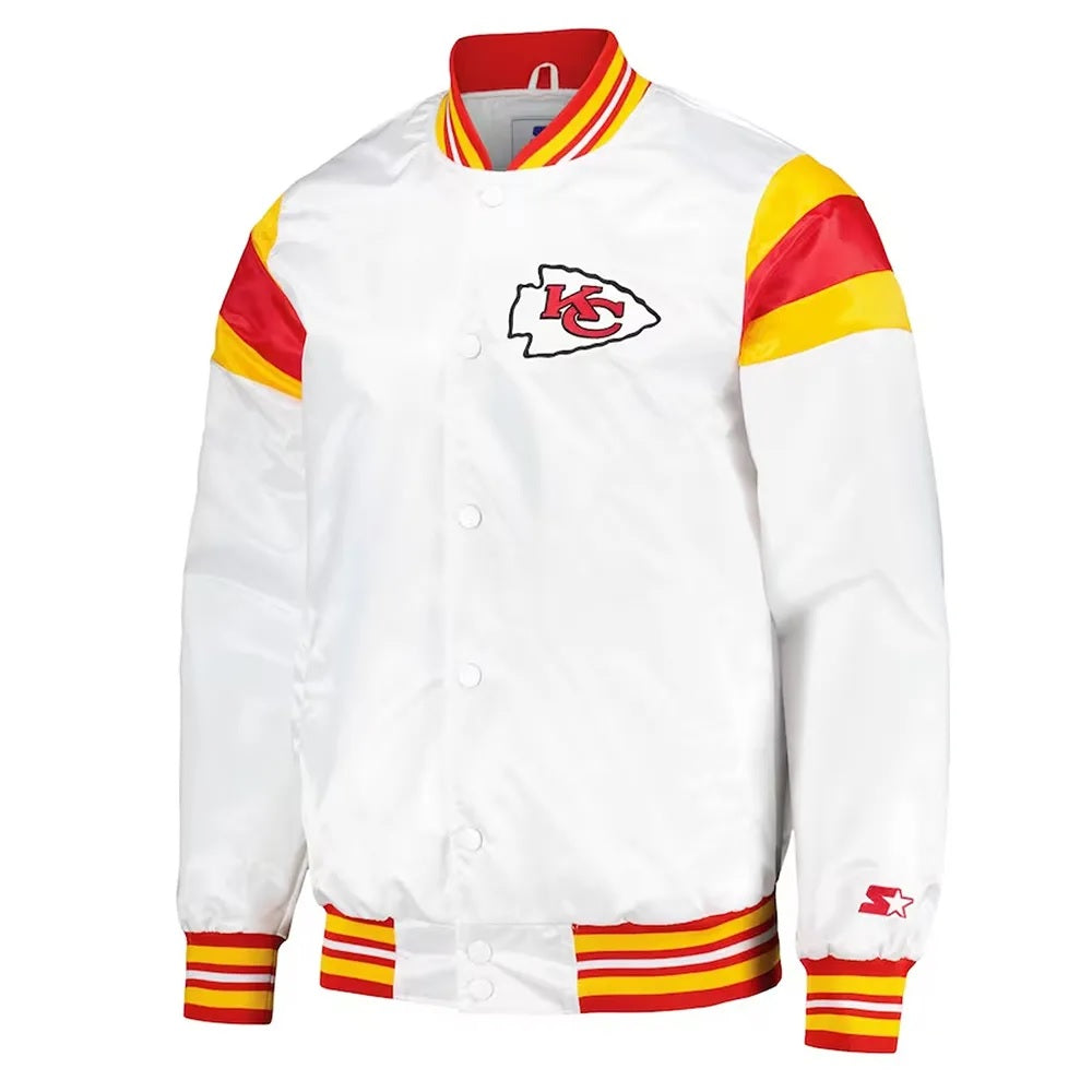 Kansas City Chiefs Teddy Varsity Satin Jacket WorthVee