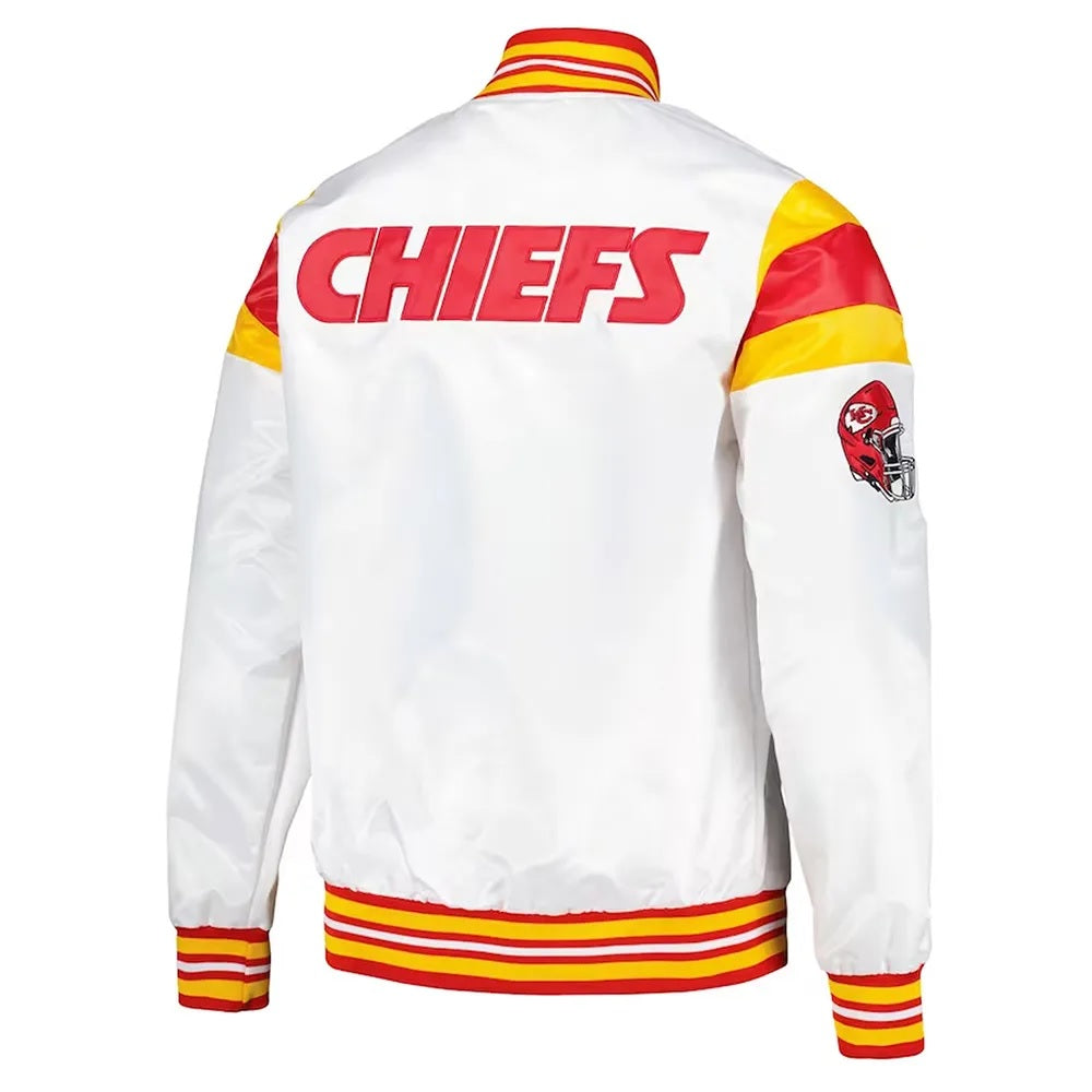 Kansas City Chiefs Teddy Varsity Satin Jacket WorthVee