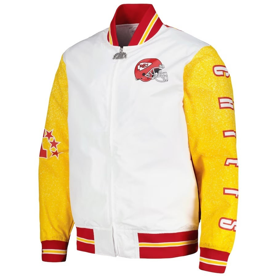 Kansas City Chiefs White Team Burst Warm-Up Jacket WorthVee