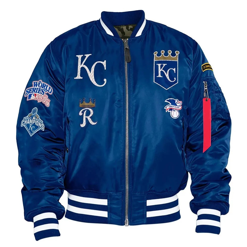 Kansas City Royals Bomber MA-1 Jacket WorthVee