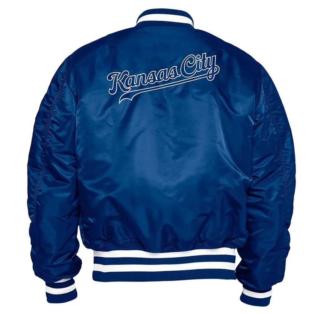 Kansas City Royals Bomber MA-1 Jacket WorthVee