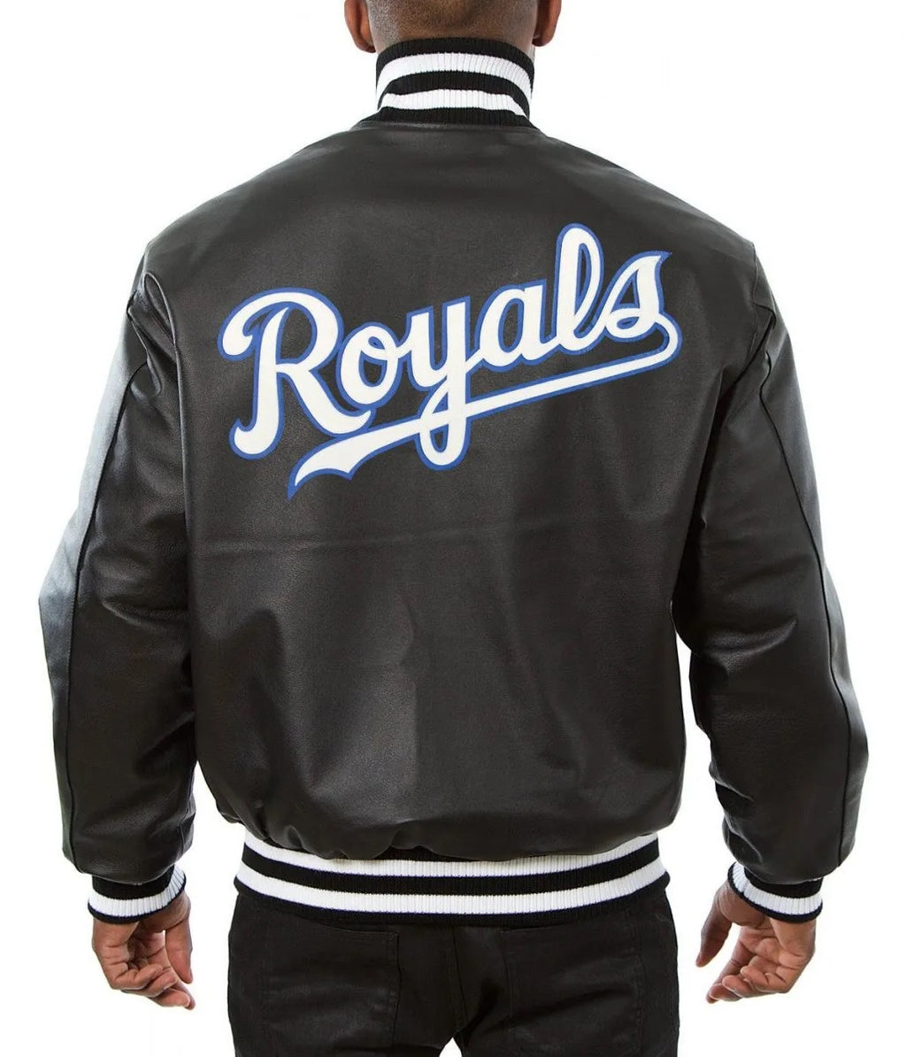 Kansas City Royals Letterman Leather Jacket WorthVee