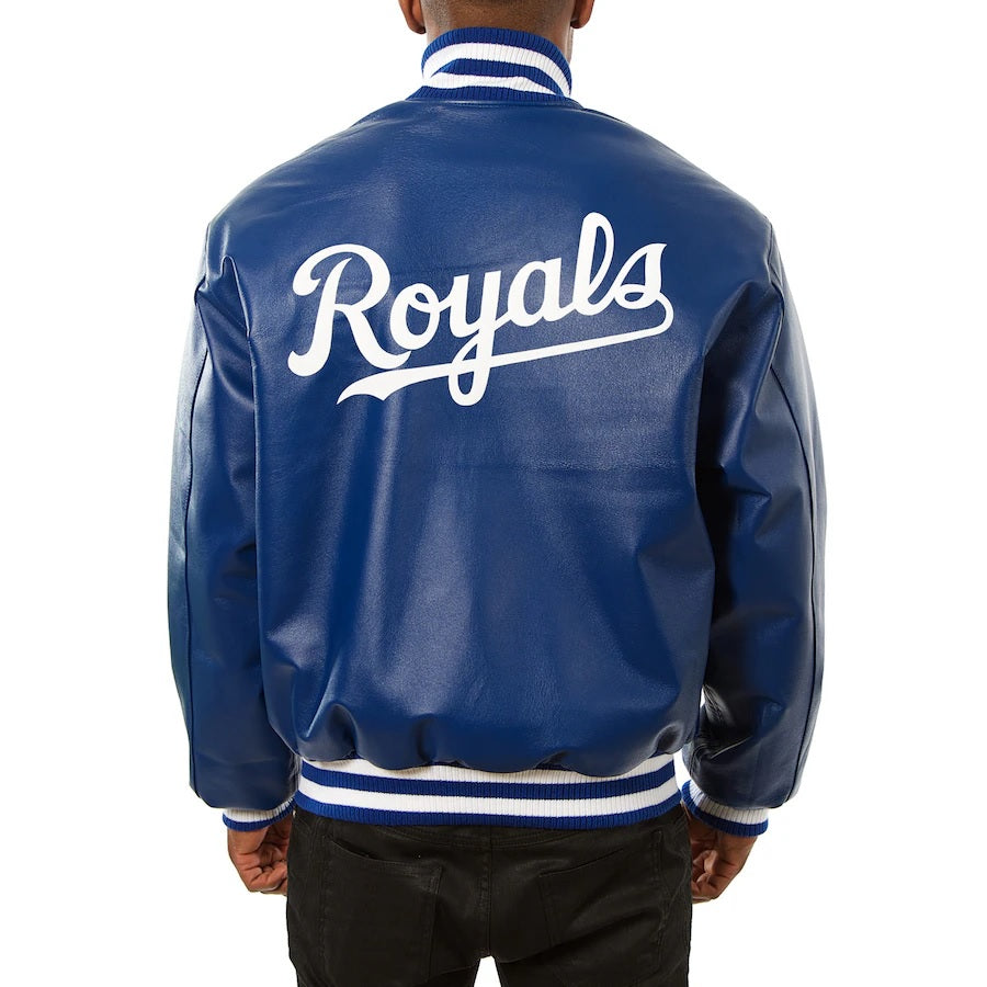 Kansas City Royals Letterman Leather Jacket WorthVee