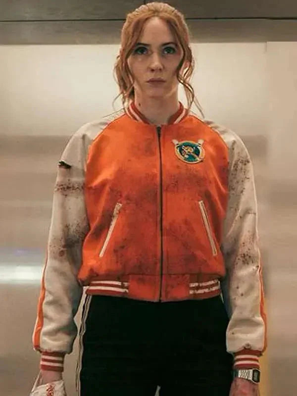 Karen Gillan Gunpowder Milkshake Bomber Jacket Clanton Jacket