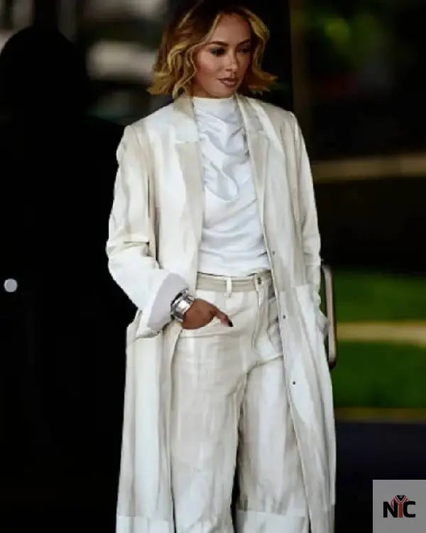 Kat Graham Los Angeles 2025 Long Coat Clanton Jacket