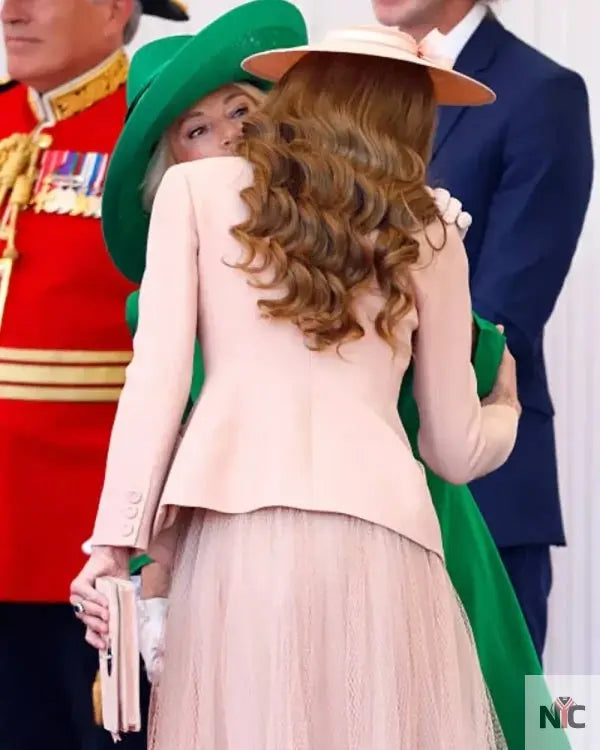 Kate Middleton Royal Dais Pink Blazer Clanton Jacket