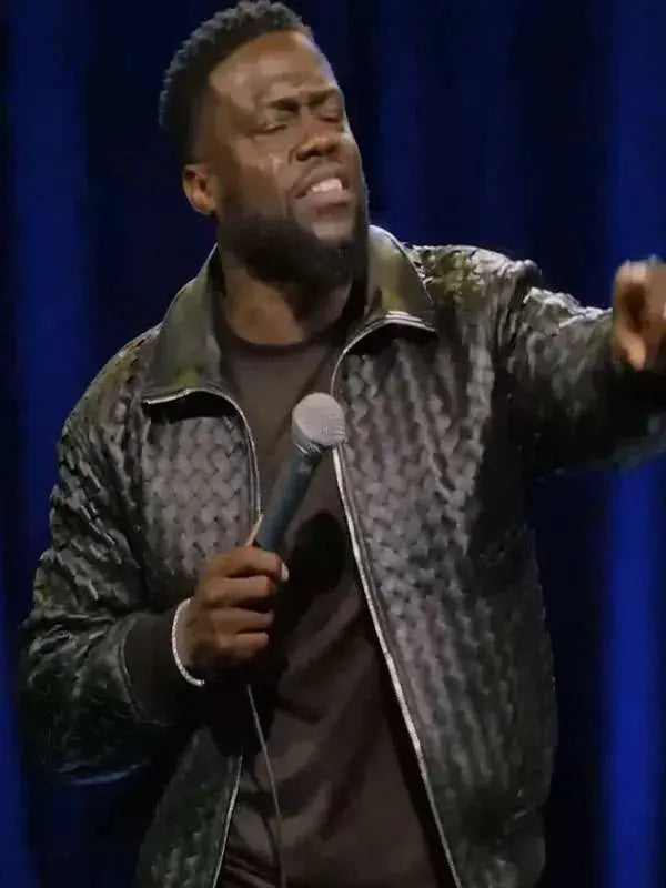 Kevin Hart Acting My Age Black Leather Jacket WorthVee