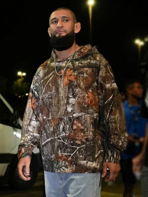 Khamzat Chimaev UFC 319 Camo Hoodie WorthVee