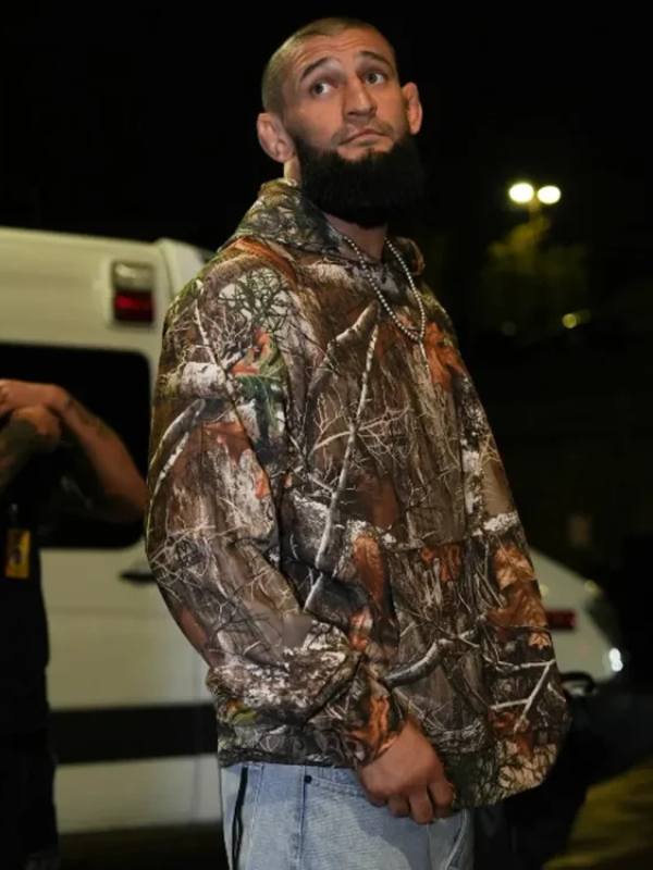 Khamzat Chimaev UFC 319 Camo Hoodie WorthVee