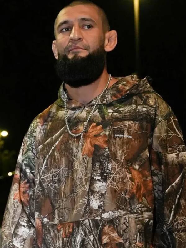Khamzat Chimaev UFC 319 Camo Hoodie WorthVee