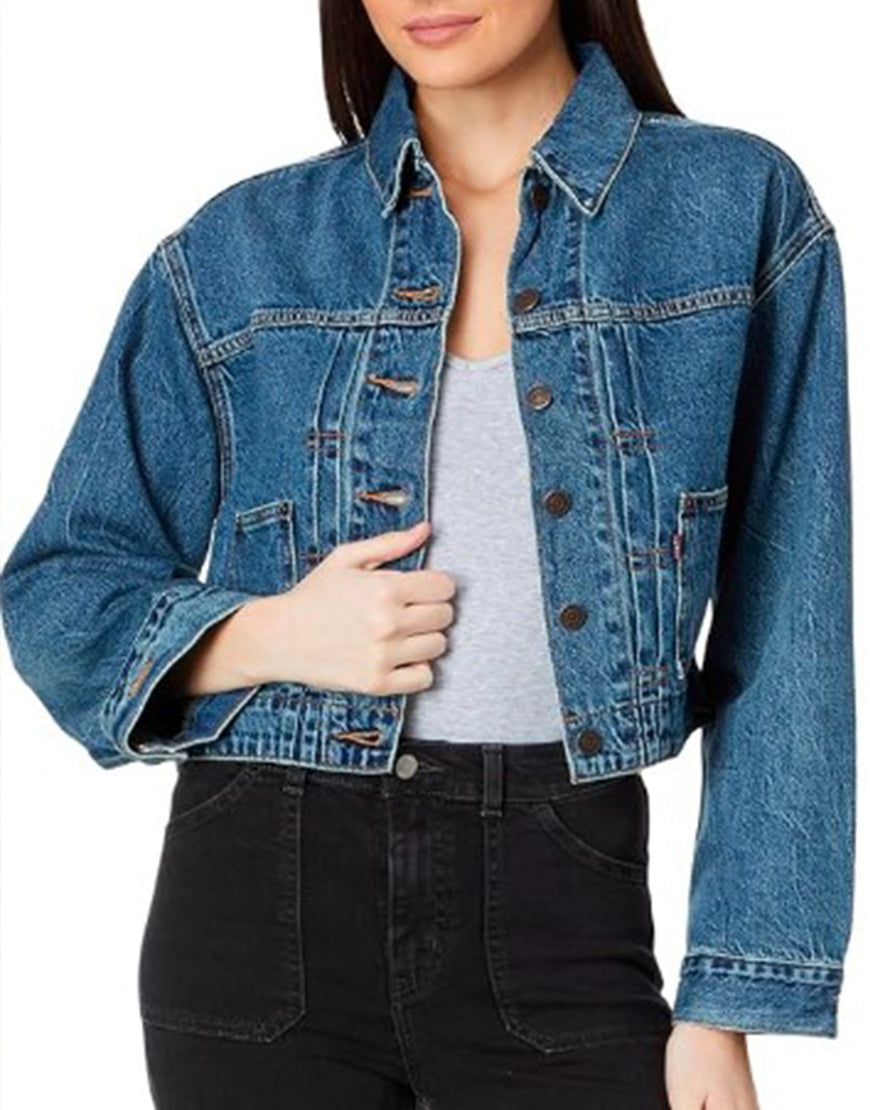 Kinda Pregnant 2025 Jillian Bell Denim Jacket Clanton Jacket