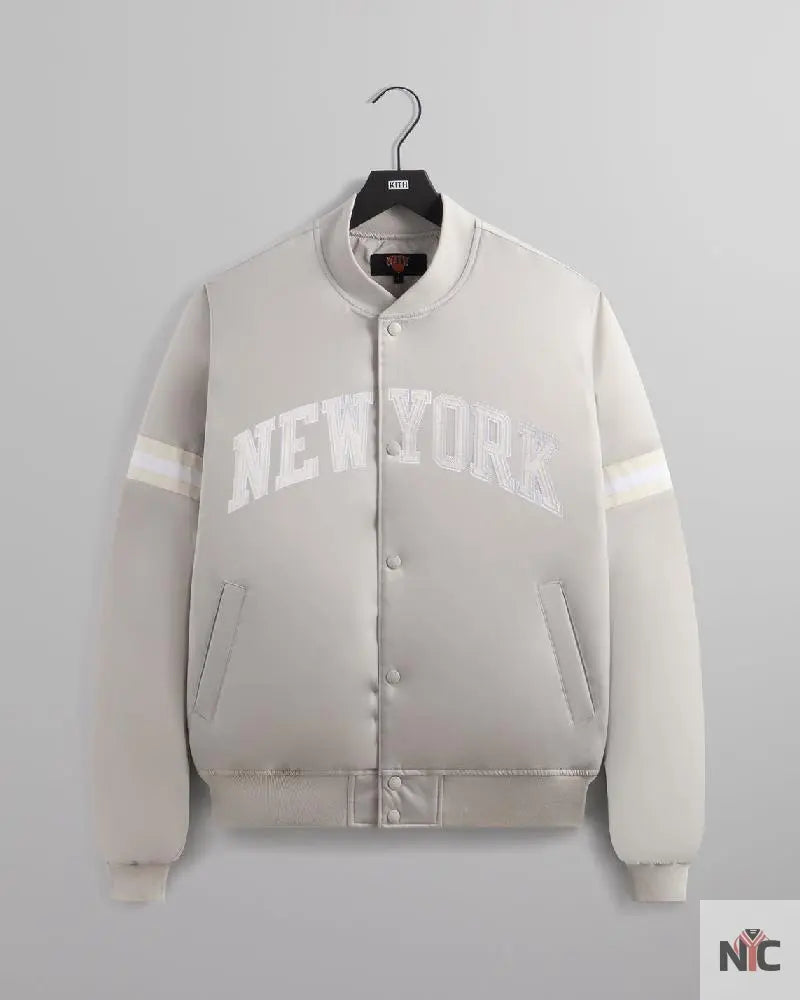 Kith For The New York Knicks Empire Satin Bomber Jacket Clanton Jacket