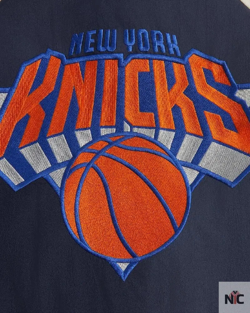 Kith for the New York Knicks Nylon Quarter Zip Clanton Jacket
