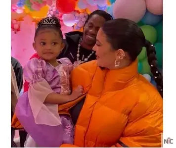 Kylie Jenner Orange Puffer Jacket Clanton Jacket