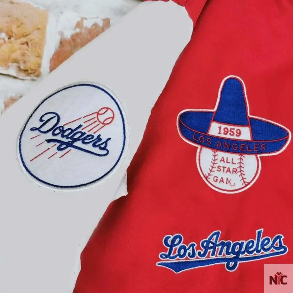 LA Dodgers 1959 and White Varsity Jacket Clanton Jacket