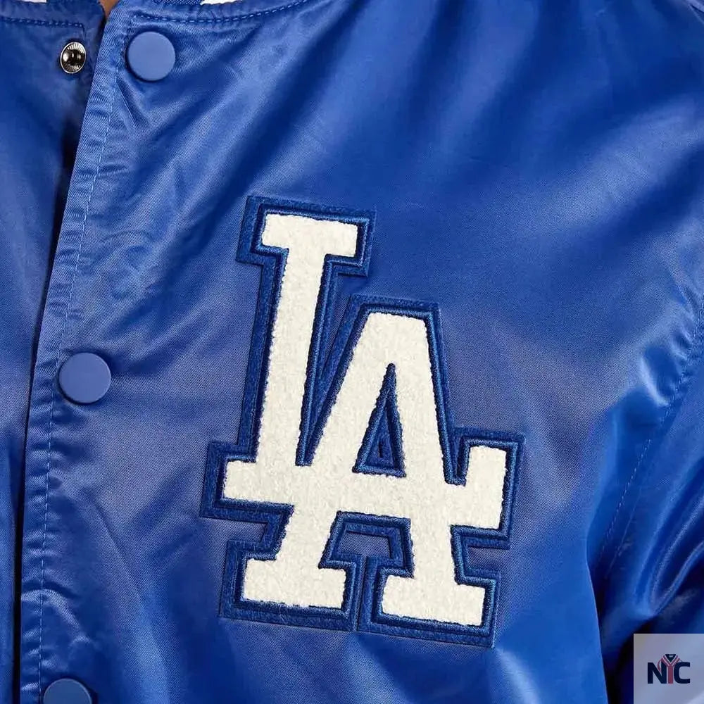 LA Dodgers World Series 1988 Varsity Satin Jacket Clanton Jacket
