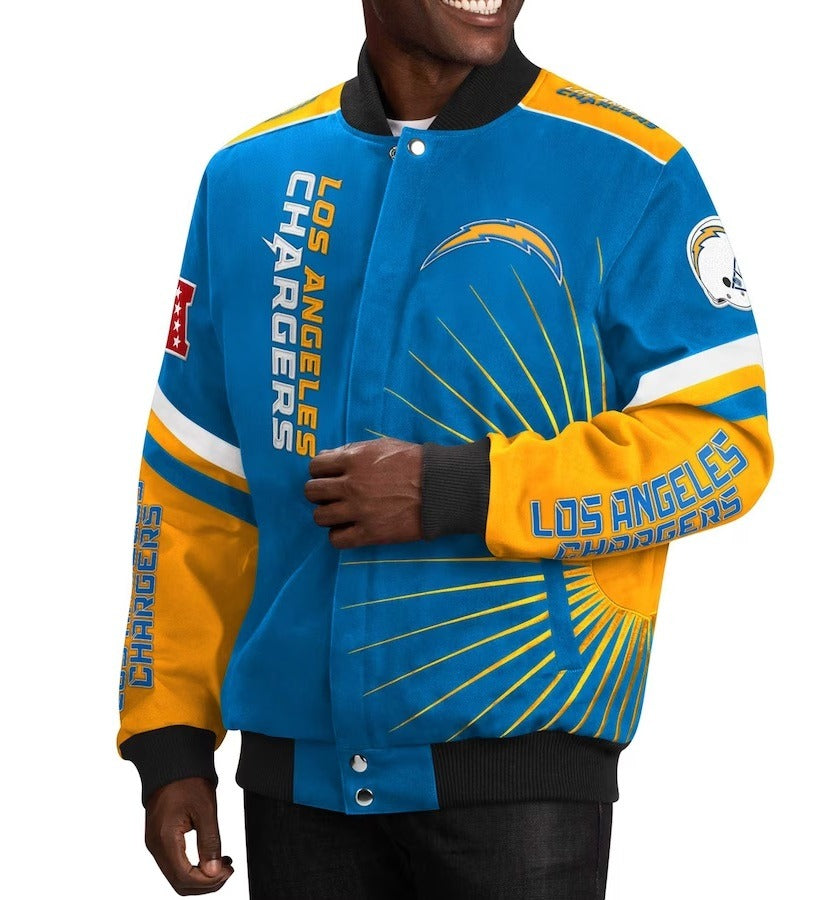 LA Chargers Full-Snap Varsity Jacket WorthVee