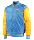 LA Chargers Light Blue and Yellow Satin Jacket WorthVee