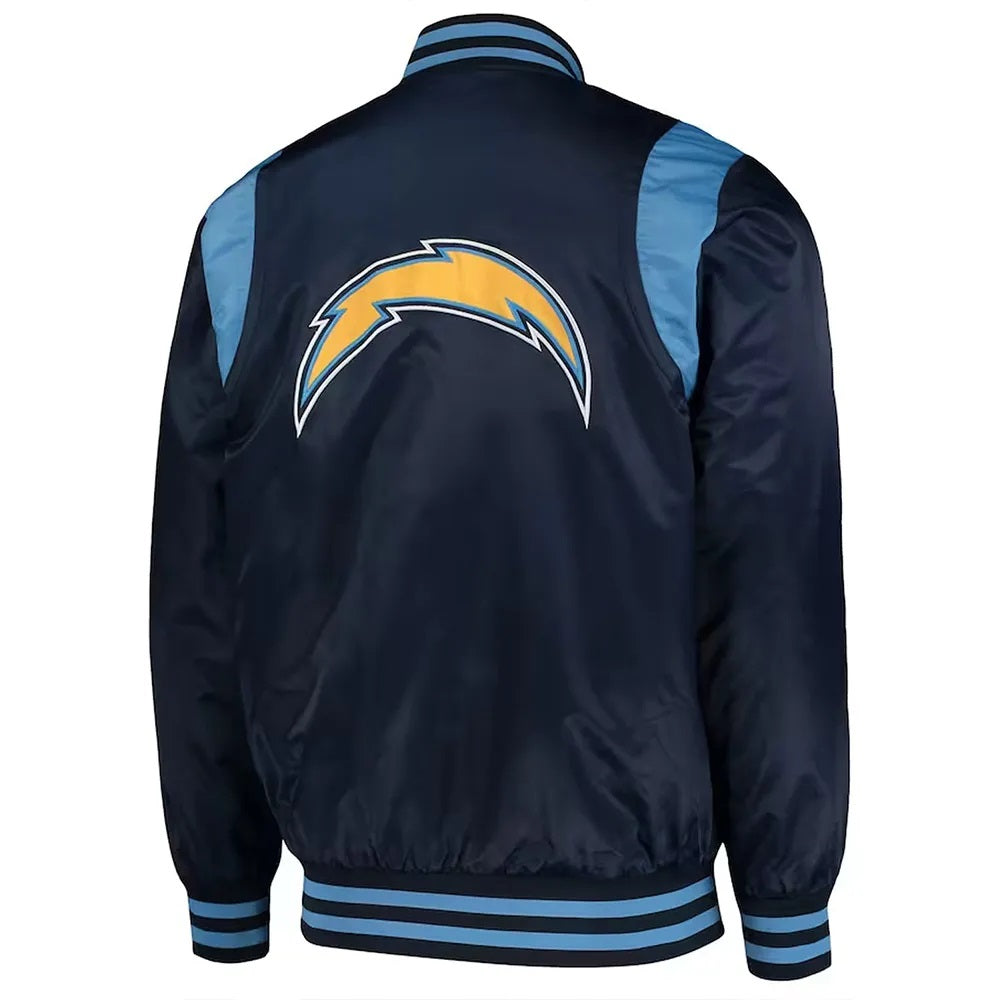 LA Chargers The Prime Blue Satin Jacket WorthVee