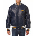 LA Chargers Varsity Blue Leather Jacket WorthVee