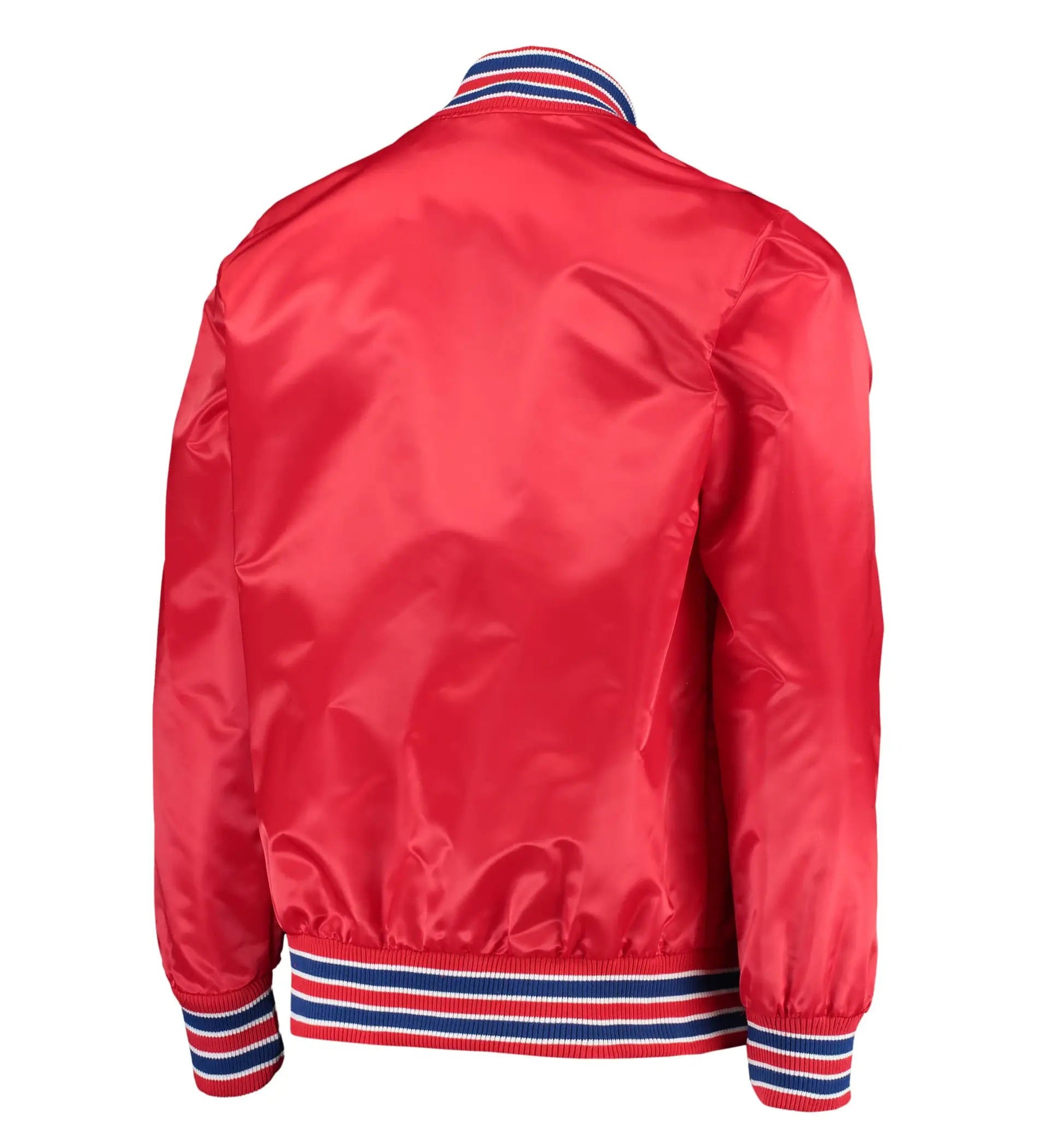 LA Clippers The Diamond Classic Red Satin Varsity Jacket WorthVee
