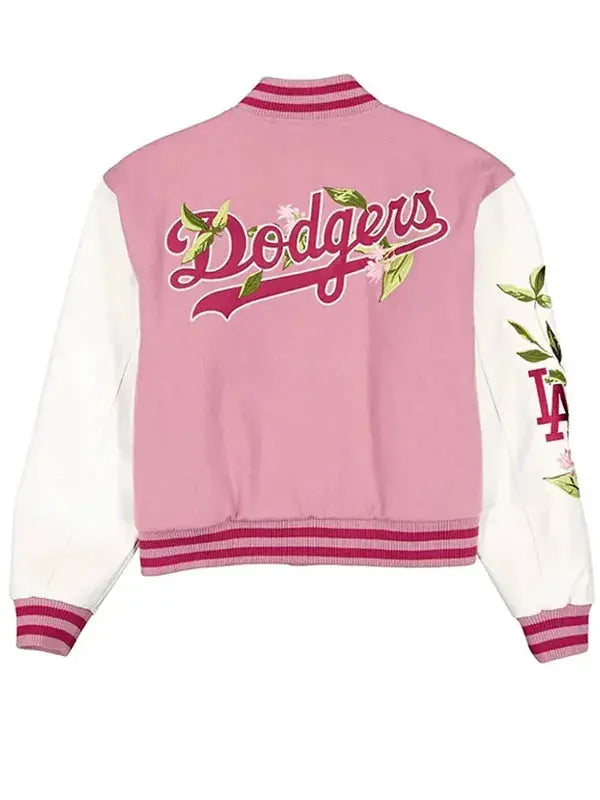 LA Dodgers Floral Dark Varsity Jacket WorthVee