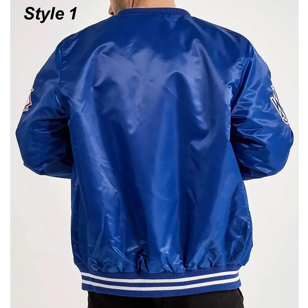 LA Dodgers National Royal Satin Jacket WorthVee