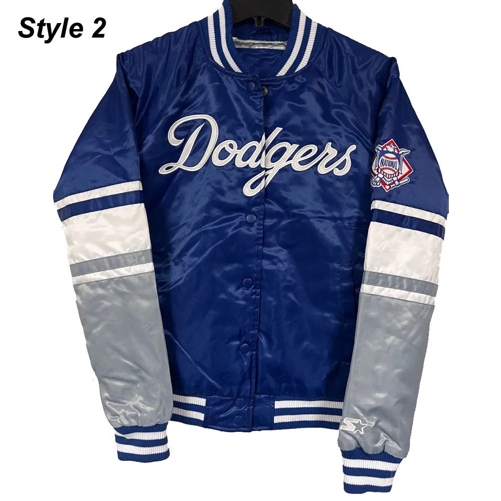 LA Dodgers National Royal Satin Jacket WorthVee