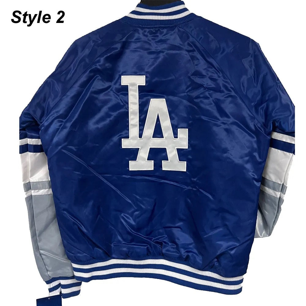 LA Dodgers National Royal Satin Jacket WorthVee