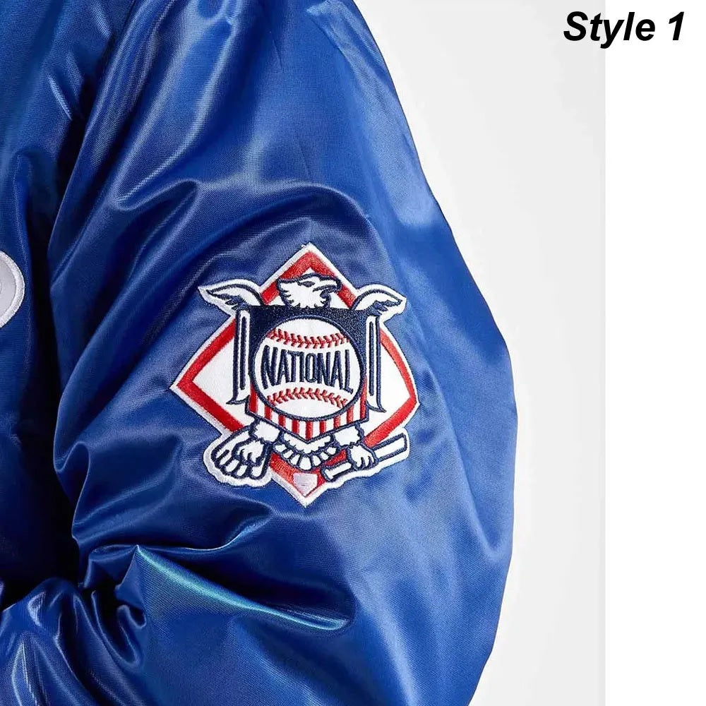 LA Dodgers National Royal Satin Jacket WorthVee