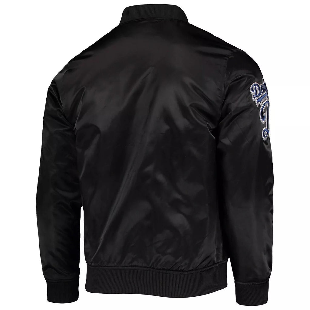 LA Dodgers Wordmark Black Varsity Jacket WorthVee