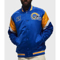 LA Rams Heavyweight Royal Satin Jacket WorthVee