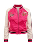 L’infiltrée 2026 Maxime Pink Varsity Jacket WorthVee