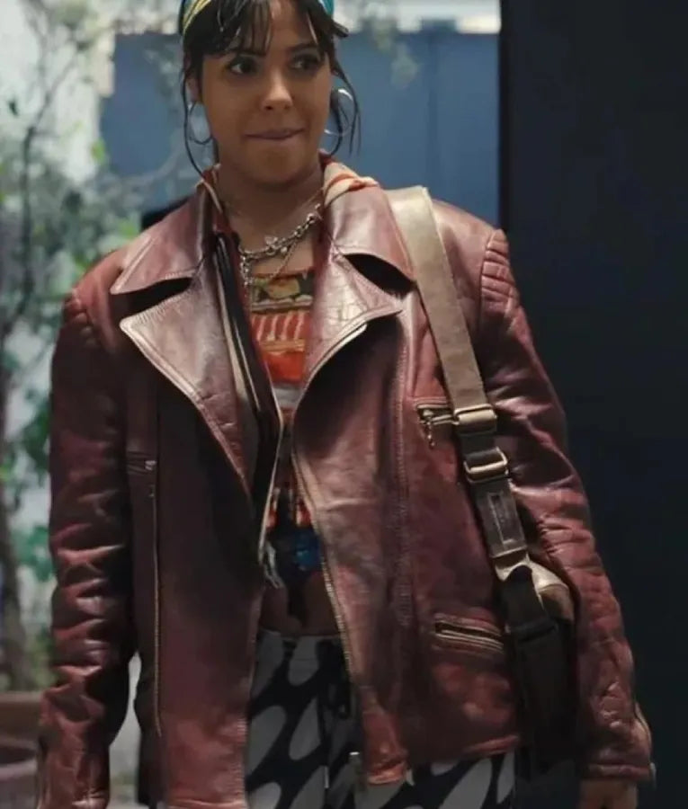 La Maison 2024 Zita Hanrot Leather Jacket