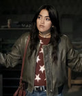 La Dolce Villa 2025 Olivia Leather Bomber Jacket