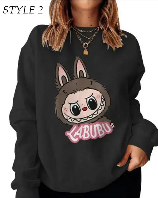 Labubu The Monster Black Sweatshirt WorthVee