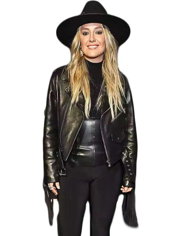 Lainey Wilson Country Power Players 2024 Fringe Leather Jacket