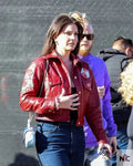 Lana Del Rey Super Bowl LVIII Red Jacket Clanton Jacket