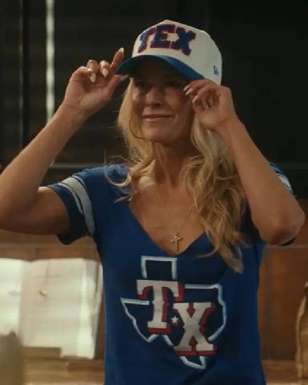 Landman Ali Larter Blue Texas T-Shirt